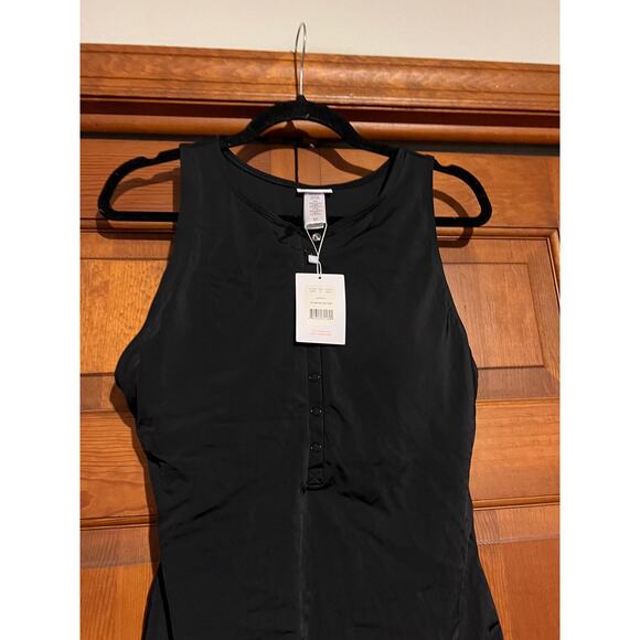 NWT Andie Women's The Malibu One Piece Snap Front Swimsuit Smooth Black Size 3XL - Picture 5 of 11